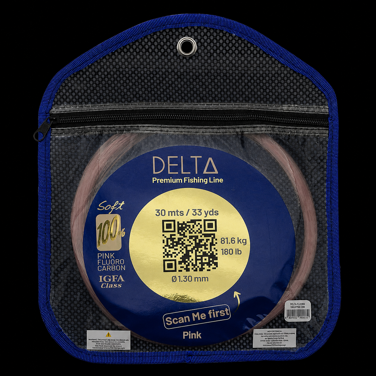 Delta Pink Fluorocarbon Leader 180LB